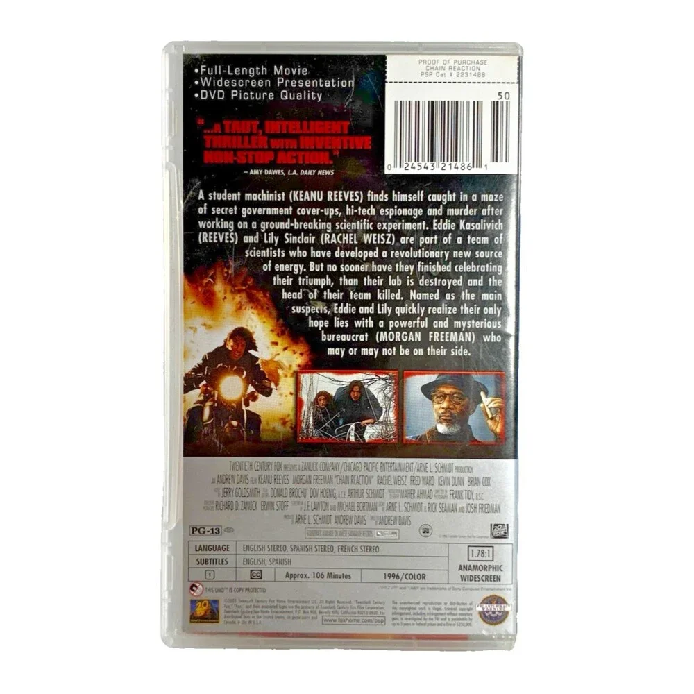 Sony PSP Chain Reaction UMD-Movie 2005 Portable PlayStation Tested